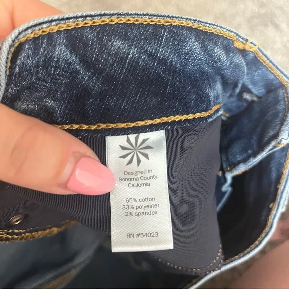 Athleta sculptek slim straight jean lapis wash